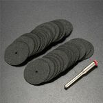 Kit disco da taglio in resina da 50 pezzi da 24 mm per Dremel + mandrino da 1 pezzo