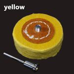 Spazzola per smerigliatrice a ruota Dremel in tessuto lucidante per lucidatura a T stile T per rotante (giallo)