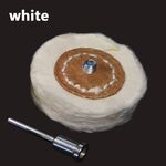 Spazzola per smerigliatrice a ruota Dremel in tessuto lucidante per lucidatura a T stile T per rotante (bianco)