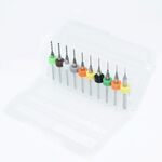 10 pezzi da 0,3 mm a 1,2 mm PCB mini punta da trapano in carburo di acciaio al tungsteno per circuito stampato punte da trapano cnc macchina