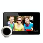 Danmini YB-43CH schermo da 4.3 pollici 1.0MP telecamera di sicurezza di Peephole del portello con One-chiave per la Funzione della vigilanza (nero)
