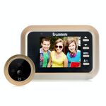 Danmini Q8 Schermo a colori da 2,4 pollici 1.0MP Videocamera di sicurezza No Disturb Spioncino Viewer, Supporto TF Card (32 GB Max) / Visione notturna / Rilevazione movimento PIR (Oro)