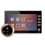 Danmini 45CHD-M Schermo da 4,5 pollici 3.0MP Videocamera di sicurezza Nessun disturbo Spioncino Viewer, supporto TF Card / Visione notturna / Registrazione video / Rilevamento movimento