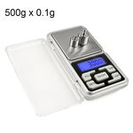MH-100 500G x 0.1G alta accuratezza digitale elettronico portatile mini tascabile bilanciamento del telefono di pesatura del telefono di pesatura con schermo LCD da 1,6 pollici