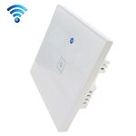WS-UK-01 APP EWeLink e Touch Control 2A 1 Gang Interruttore a parete intelligente con pannello in vetro temperato, CA 90 V-250 V, spina UK