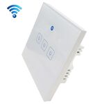 WS-UK-03 APP EWeLink e Touch Control 2A 3 Gangs Interruttore a parete intelligente con pannello in vetro temperato, CA 90 V-250 V, spina UK