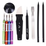 Kit di strumenti aperti per la riparazione di cacciaviti professionali appropriati con borsa in pelle a rullo per iPhone 7 e 7 Plus