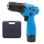 VOTO 12V Set trapano a mano ricaricabile con regolazione continua della velocità Utensili elettrici per trapano elettrico con luce LED, CA 220 V, spina americana, consegna a colori casuali