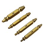 Estrattore per viti 4 in 1 Strumento per rimozione bulloni rotti (1 #, 2 #, 3 #, 4 #), con custodia in plastica