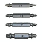 Estrattore per viti 4 in 1 Strumento per rimozione bulloni rotti (1 #, 2 #, 3 #, 4 #), con custodia in plastica