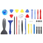 JF-8141 26 in 1 kit di attrezzi per smontaggio per riparazione spudger in metallo + plastica