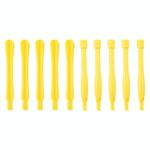 10 PCS strumento di riparazione per telefoni cellulari Spudgers (5 pezzi rotondi + 5 pezzi quadrati) (giallo)