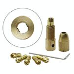 7 pezzi / set in ottone 0,5-3 mm piccola punta per trapano elettrico Pinza micro torsione 4,05 mm set mandrino con chiave