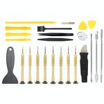 JF-8144 Kit di attrezzi per riparazioni in metallo + plastica disponibile 24 in 1 multi-modello