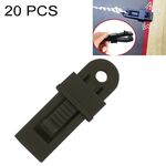 20 PCS Tende da esterno per tende da sole Clip di fissaggio antivento Fibbia multifunzionale per funi antivento (nera)