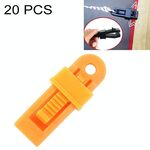 20 PCS Tende da esterno per tende da sole Clip di fissaggio antivento Fibbia multifunzionale per funi antivento (arancione)