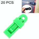 20 PCS Tende da esterno per tende da sole Clip di fissaggio antivento Fibbia multifunzionale per funi antivento (verde)