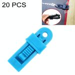 20 PCS Tende da esterno per tende da sole Clip di fissaggio antivento Fibbia multifunzionale per funi antivento (blu)