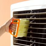 2 pezzi in microfibra persiane spazzola per la pulizia delle lamelle detergente per la polvere clip finestra condizionatore d'aria spolverino