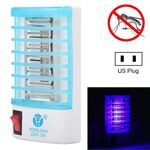 Efficiente lampada notturna anti-zanzara a luce blu a 4 LED, spina americana, AC110V