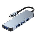 4 in 1 Type-C a 3 x porte USB 2.0 + Hub di rete USB 3.0 Port