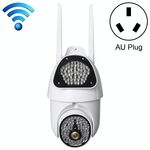 QX37 1080P WiFi Fotocamera da sorveglianza ad alta definizione Camera da dome da esterno, supporto visione notturna e rilevamento vocale a due vie e movimento del movimento (tappo AU)