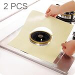 Superficie del forno a gas 2 pezzi Tampone protettivo per piano cottura in materiale in fibra ultrasottile, dimensioni: 27 * 27 cm (beige)