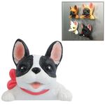 2 pezzi decorazione della casa originalità bulldog francese cravatta 3D fibbia magnetica pasta frigo