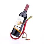 Portabottiglie per vino Gecko Scaffale per vino Scultura in metallo Decorazione pratica per interni Artigianato per interni