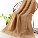 Aggiungi asciugamano da bagno in puro cotone spesso Aggiungi grande, dimensioni: 70 * 140 cm (caffè)