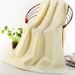Aggiungi asciugamano da bagno in puro cotone spesso Aggiungi grande, dimensioni: 70 * 140 cm (beige)