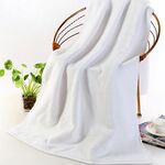Aggiungi asciugamano da bagno in puro cotone spesso Aggiungi grande, dimensioni: 70 * 140 cm (bianco)