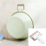 2 PCS Bagno Creativo Traceless Wall-Mounted Hook (Bianco)