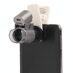 Lente d'ingrandimento per microscopio digitale con zoom 65X con luce LED e clip per Galaxy Note III / N9000 / i9500 / iPhone 5 e 5S e 5C