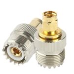 Adattatore coassiale RF da SMA-J a SL-16 / SMA maschio a M (UHF) (argento)