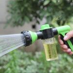 Pistola ad acqua multifunzionale per auto con pistola ad acqua, irrigazione da giardino, irrigatore per doccia per animali domestici, consegna a colori casuali, senza tubo dell'acqua