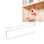 Portarotolo di carta igienica da cucina in metallo inossidabile Portarotolo di carta igienica Scaffale pensile Scaffale per pellicola protettiva, Dimensioni: 26 * 10,8 * 1,5 cm