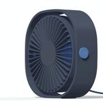 Ventola da 360 gradi Vento 3 Veloce Mini USB Desktop Desktop (Blue Dark)