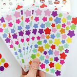 10 confezioni di adesivi decorativi ad acquerello con motivo a stella, album creativi per bambini fai da te