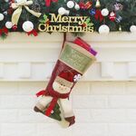 Ornamento di Natale Decorazione Pupazzo di neve Buon Natale Natale Ciondolo borsa regalo grande calza