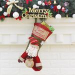 Ornamento di Natale Decorazione Babbo Natale Buon Natale Ciondolo borsa regalo grande calza di Natale