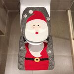 Set da toilette 2 in 1 con decorazioni natalizie Babbo Natale