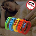5 pezzi anti-zanzara in silicone repellente per bracciale con fibbia per braccialetti, adatto per bambini e adulti, lunghezza: 23 cm, consegna a colori casuali