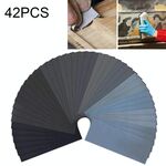 42 PCS LANHU grana 120-3000 carta vetrata per lucidatura a secco e ad umido ， Dimensioni: 22,9 x 9,1 cm