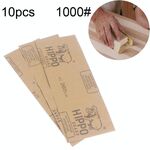 100 pezzi grana 1000 carta vetrata per lucidatura a secco e ad umido ， dimensioni: 23 x 9 cm (giallo)