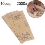 100 PCS grana 2000 carta vetrata per lucidatura a secco e ad umido ， Dimensioni: 23 x 9 cm (giallo)