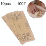 Carta vetrata abrasiva per lucidatura a secco e ad umido 100 pezzi grana 100 ， Dimensioni: 23 x 9 cm (giallo)