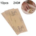 100 pezzi grana 240 carta vetrata per lucidatura a secco e ad umido PC dimensioni: 23 x 9 cm (giallo)