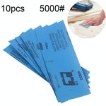 100 PCS grana 5000 carta vetrata per lucidatura a secco e ad umido ， Dimensioni: 23 x 9 cm (blu)