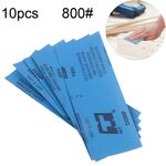 100 pezzi grana 800 carta vetrata per lucidatura a secco e ad umido ， dimensioni: 23 x 9 cm (blu)